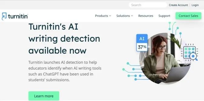 Turnitin官网截图