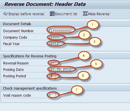 Document Reversal FB08 in SAP: Step by Step Guide