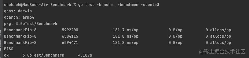 【青训营】Go的BenchMark的使用