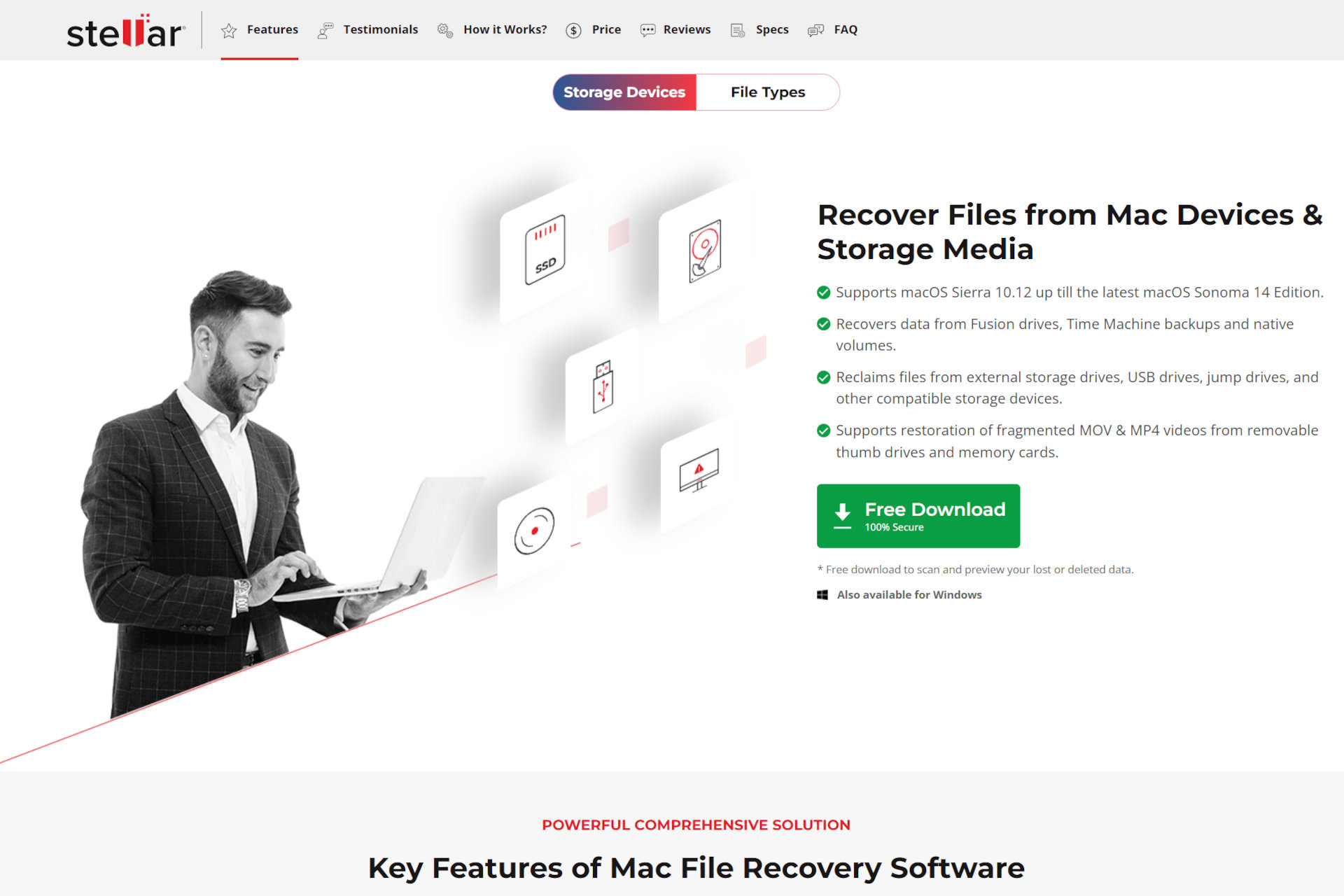 Stellar Data Recovery 为 Mac 制作了一款应用程序。