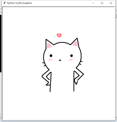 用python画小猫简单代码,用python画最简单的图案