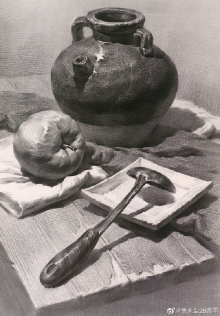 素描罐子不知道怎么画？美术集把绘画秘籍都整理好了！速领！