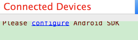 android studio please configure Android SDK