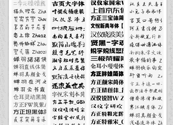 ps字体识别最全免费可商用字体网站分享