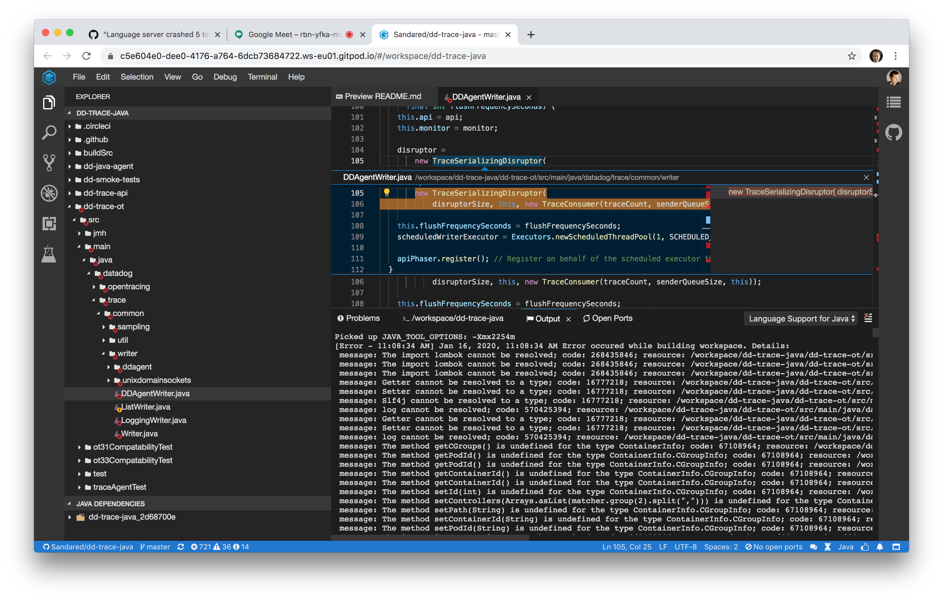 Java Language Server Crashed 5 Times Within The Last 3 Minutes 开源项目 Csdn问答