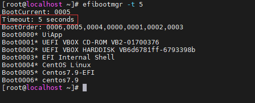CentOS7中使用efibootmgr管理UEFI启动项
