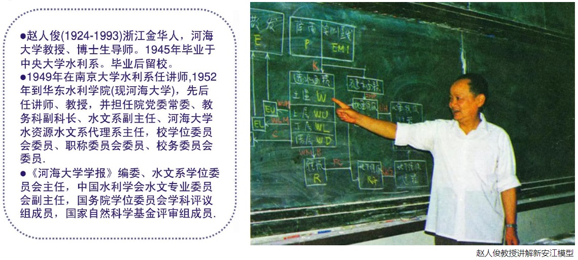 新安江模型是华东水利学院(现河海大学)赵人俊教授团队提出的一个集总