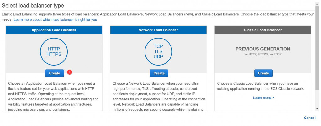 选择Application Load Balancer