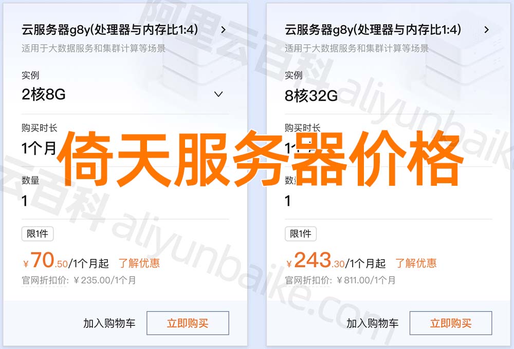 阿里云倚天服务器租用价格
