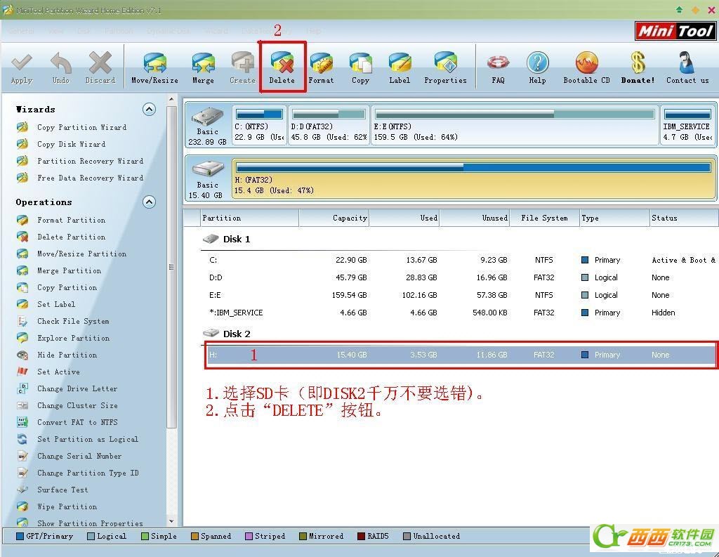 sd卡分区linux,使用minitool partition wizard对sd卡进行ext4格式分区