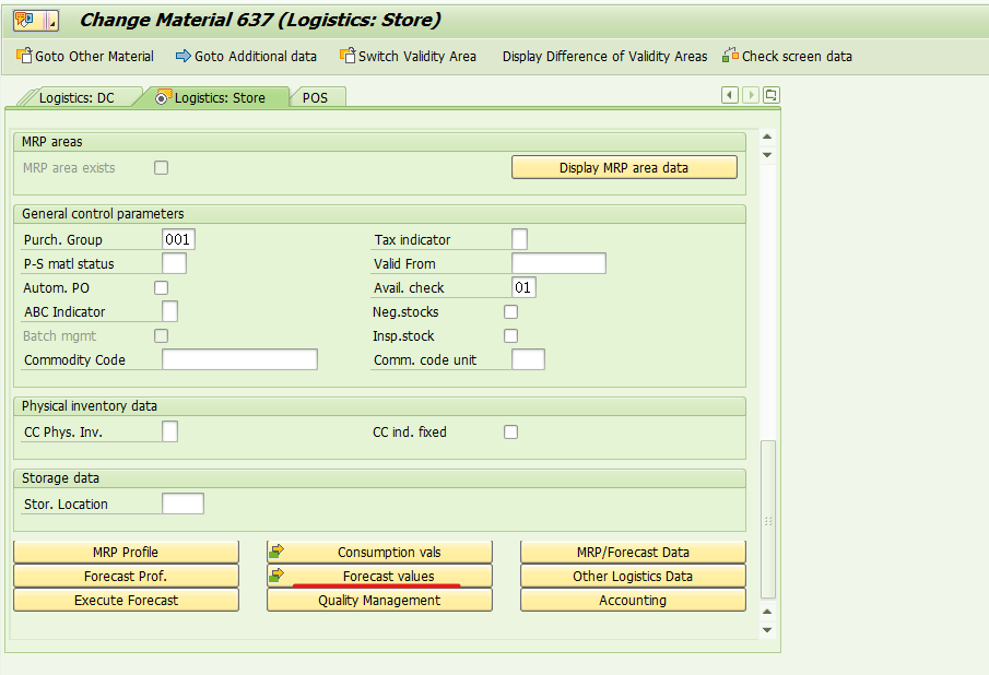 SAP 自动补货WRP1R事务代码报错 - Forecast values for determin...