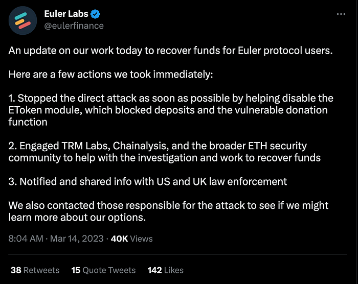 智能合约漏洞案例，Euler Finance 1.96 亿美元闪电贷漏洞分析