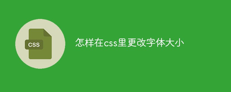 Php字体大小css 怎样在css里更改字体大小 Big Maomi 的博客 Csdn博客