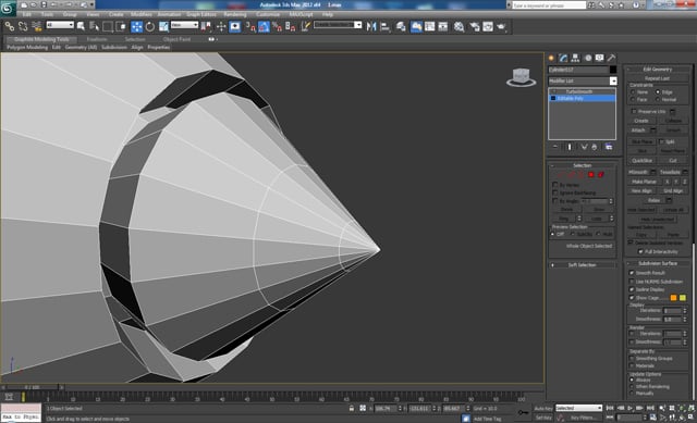 3D Studio Max モデリング チュートリアル未来的なボルトガン