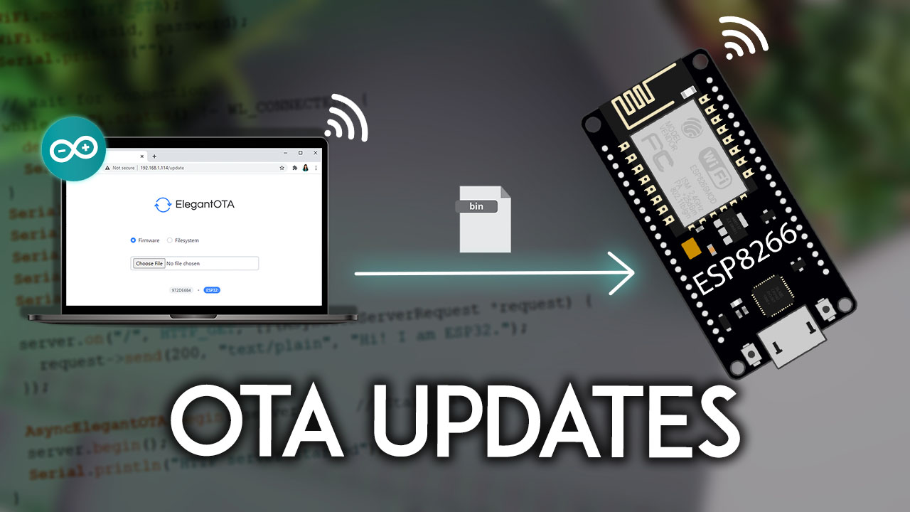 使用 Arduino IDE 的 ESP8266 NodeMCU OTA 无线更新 AsyncElegantOTA