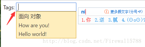 图4 中文尚未输入完成便显示部分查询结果