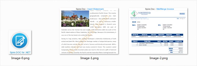 Word控件Spire.Doc 【图像形状】教程(2) ；在 C#、VB.NET 中从 Word 中提取图像