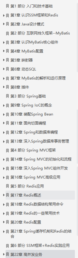 Alibaba内部出品JavaEE开发手册( MVC+ Spring+MyBatis )和Redis