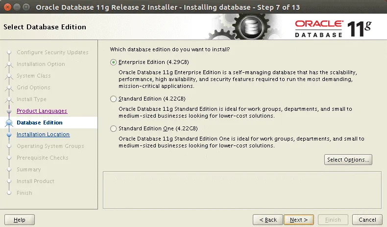 How to install Oracle 11g on Ubuntu – installing Oracle Enterprise edition