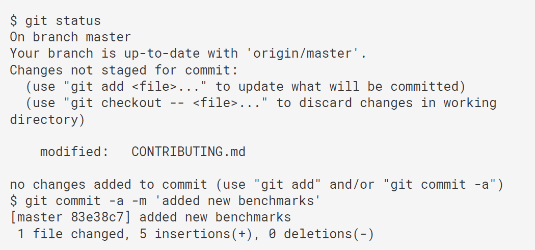 git commit -a