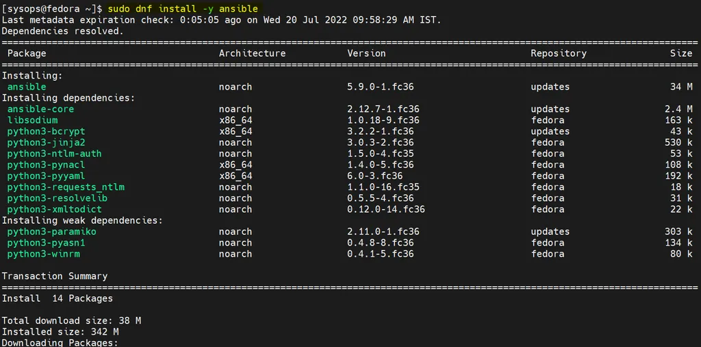  Fedora 36 Ansible ansible CSDN 
