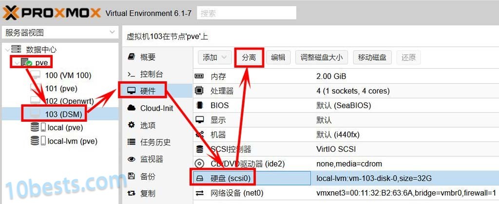 PVE虚拟机安装黑群晖图文教程9