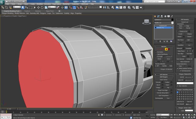 3D Studio Max モデリング チュートリアル未来的なボルトガン