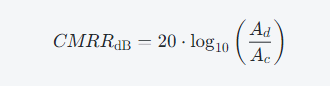 共模抑制比的计算公式