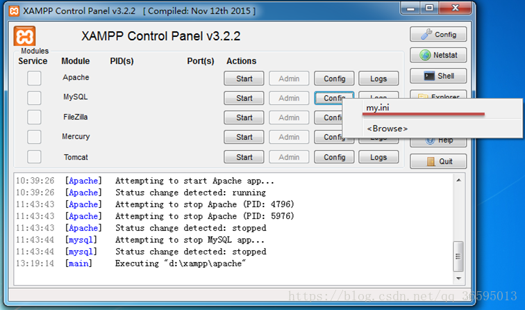 xampp mysql download for windows 7 32 bit