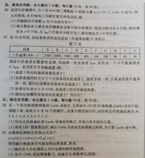 计算机系统结构自考知识点,2019年10月自考计算机系统结构02325真题及答案