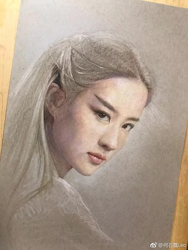三菱880彩铅和uni的区别_冷灰素描纸与彩铅,色粉笔结合,一种复古味道