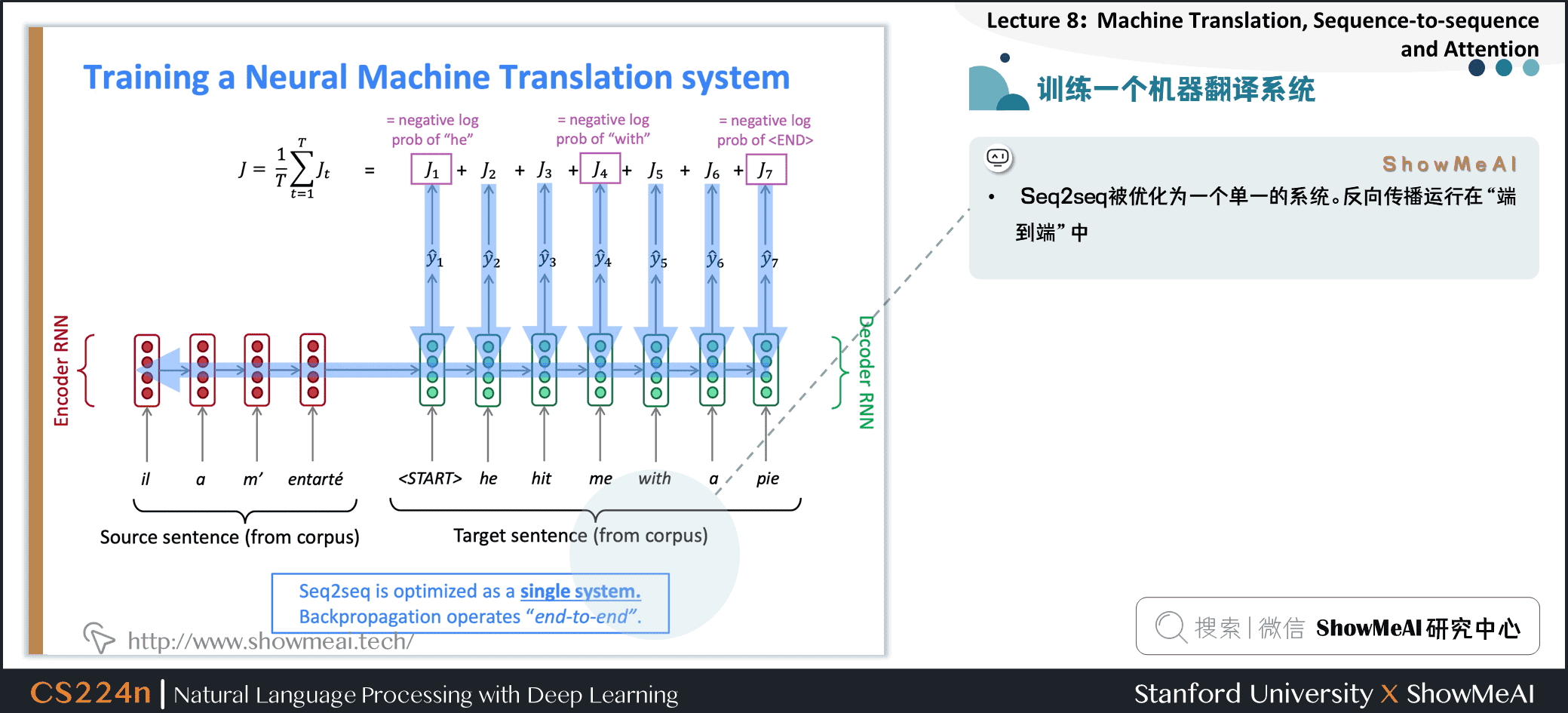 训练一个机器翻译系统