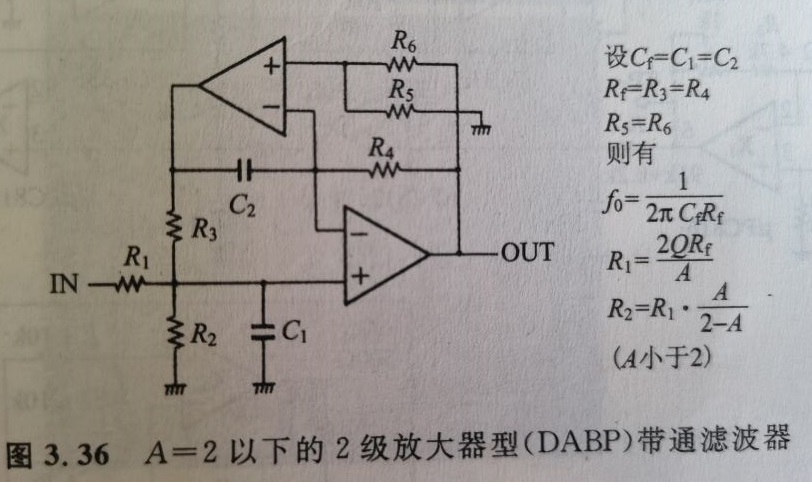 值不在預期範圍內每週經典電路分析高q值的bpf帶通濾波器