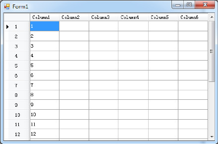 C#编程-20:DataGridView在HeaderCell中显示行号的方法 C#编程-20:DataGridView在HeaderCell中显示行号的方法