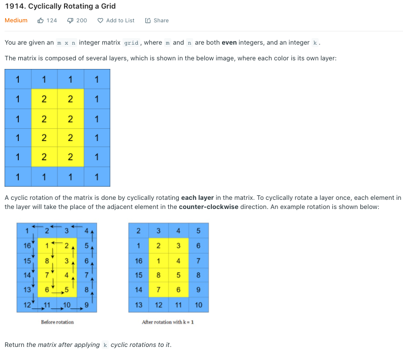 Cyclically Rotating a Grid