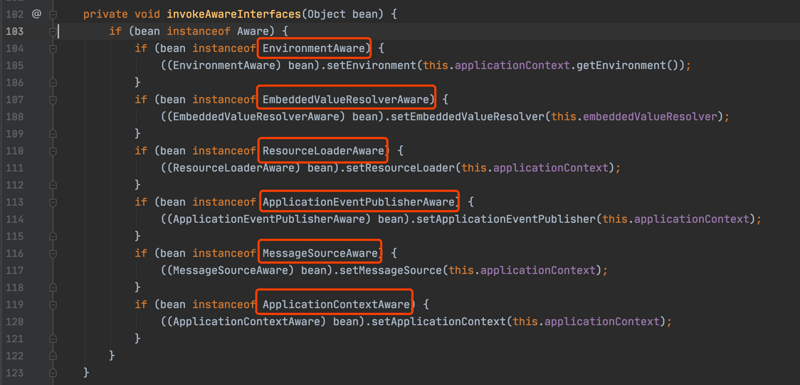 ApplicationContextAwareProcessor隐藏扩展点