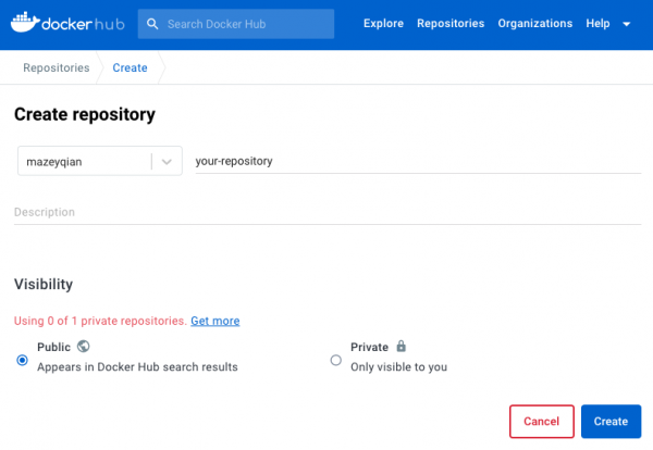 docker-hub-create-repository