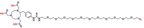 NOTA双功能螯合剂：NOTA PEG11 MeTz，NOTA PEG11 Azide，两者试剂信息知识总结说明