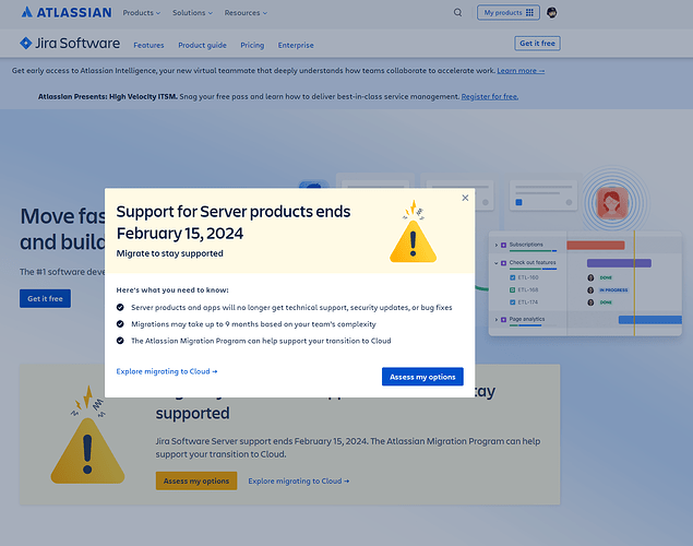 JIRA 在 2024 年完全停止服务器版本支持