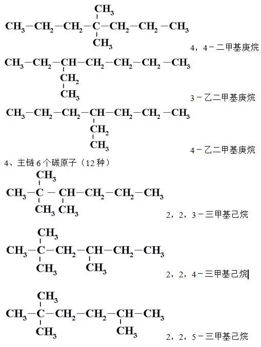 同分异构体写法图解图片