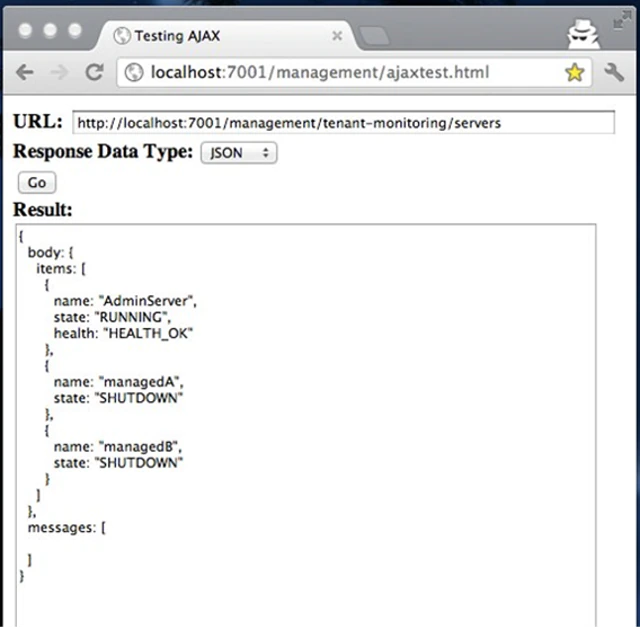 Oracle Logic RESTful Management Services_scanning for root resource