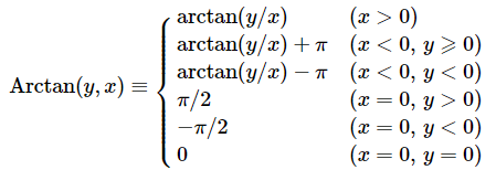 arctan2定义