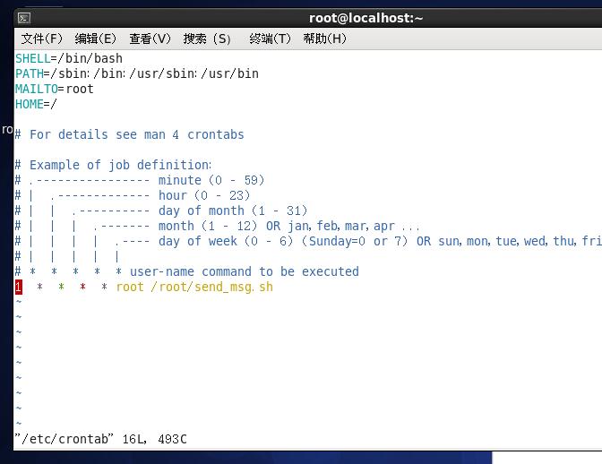 linux每周2 4 6执行定时任务,linux计划任务crontab例子