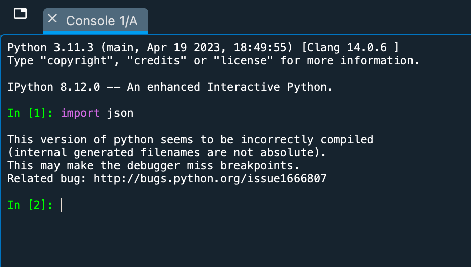 Mac系统Anaconda环境配置Python的json库