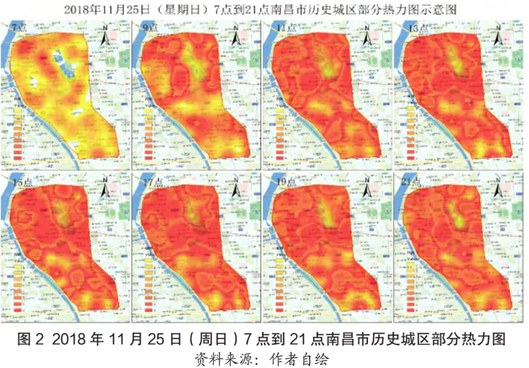 热力图原始文本数据处理_观点丨基于百度热力图的街道活力时空分布特征分析——以江西省南昌市历史城区为例...-CSDN博客