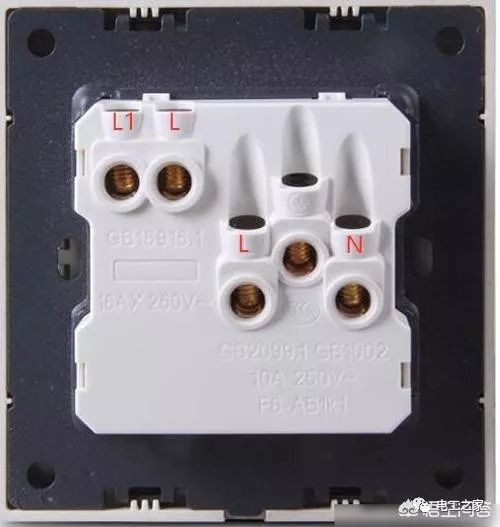 各代表什麼開關背面ll1l2各代表什麼火線零線地線怎樣接