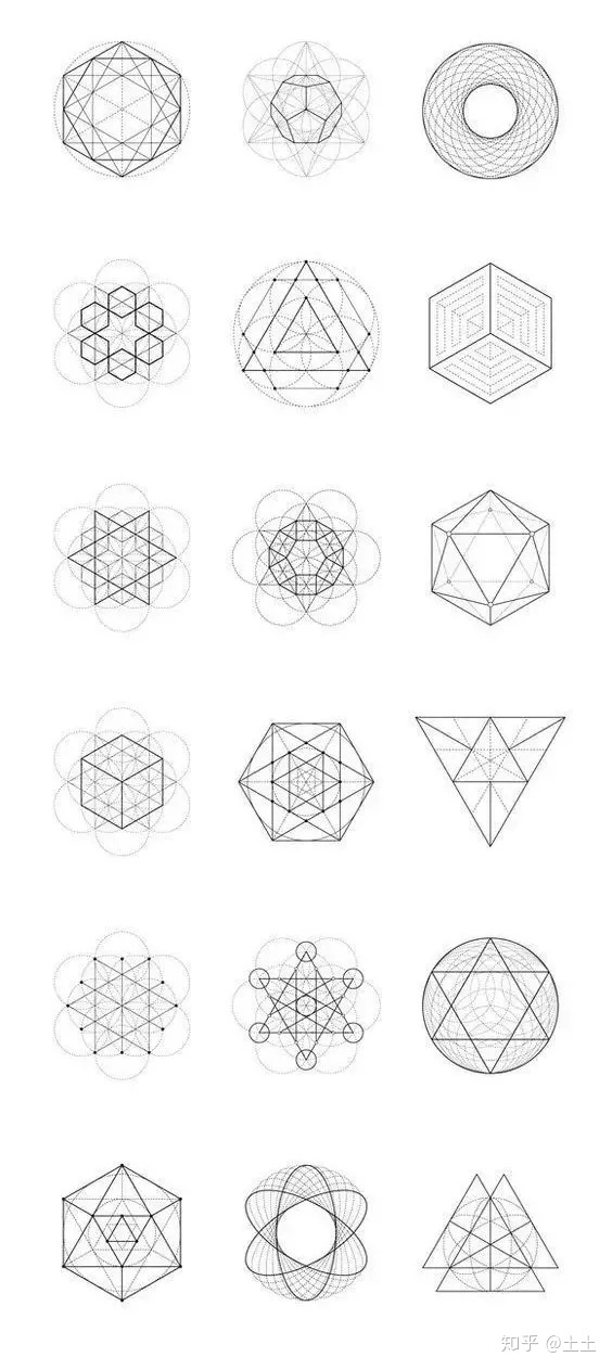 正三角形旋转一周得到的图形是几何纹身自然和谐完美构造是最有力量的