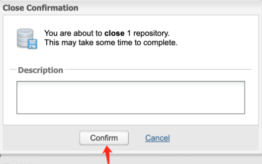 确认关闭仓库