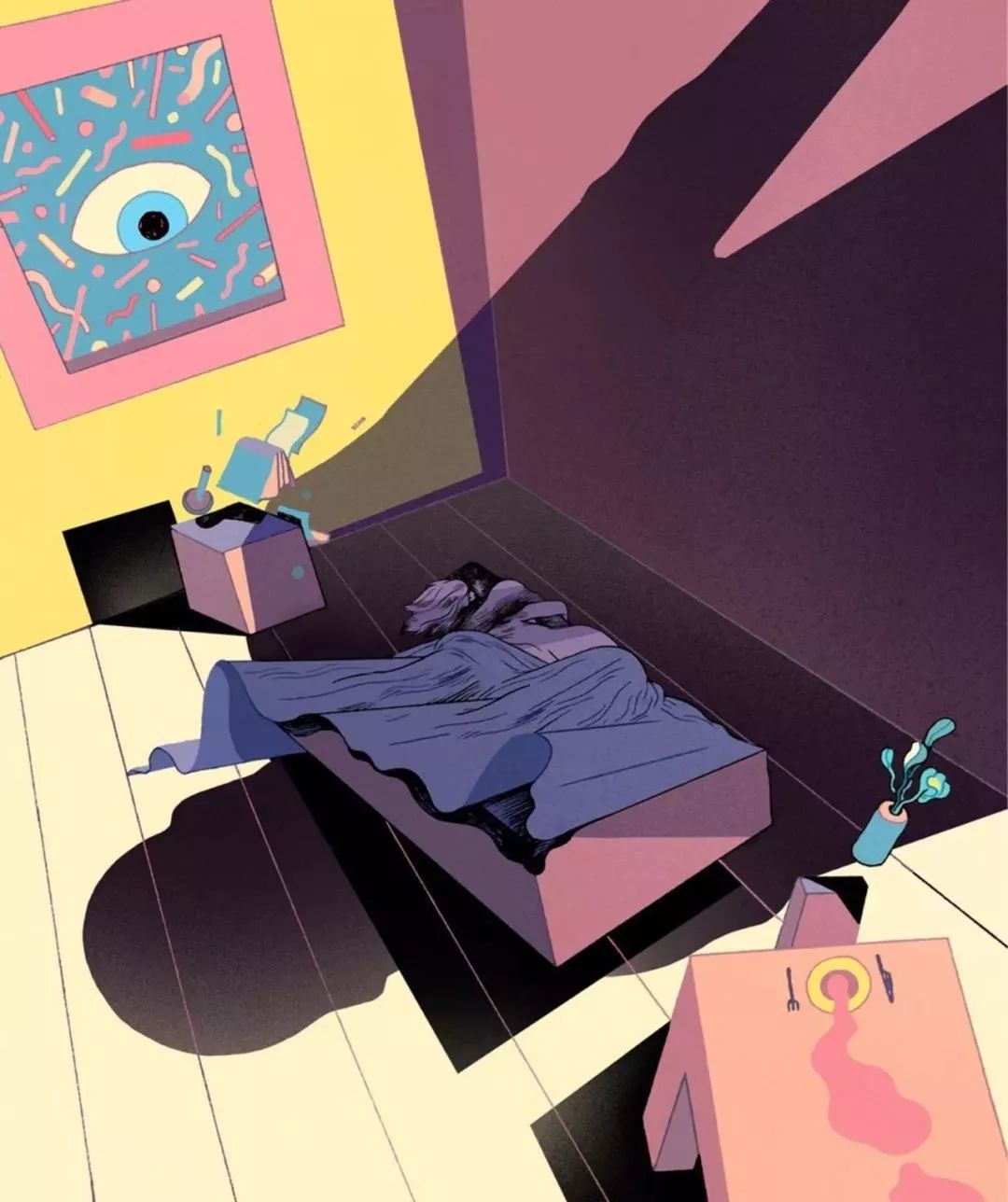 超强的色彩和构图丹麦插画家runefisker作品