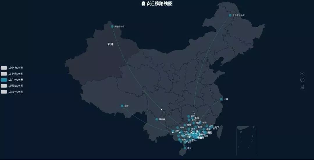 python看春运万条拼车数据背后的春节迁徙地图